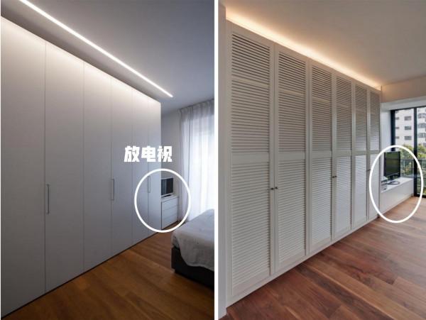 床尾定製一排衣櫃，為了更好用靠窗留1㎡，多6個裝修樣板不會出錯