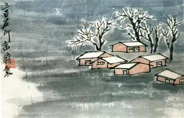 賞齊白石的冬景