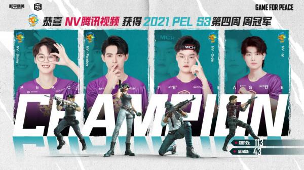 紫金王朝迴歸！NV-騰訊影片戰隊斬獲PEL 2021 S3第四周百萬周冠軍