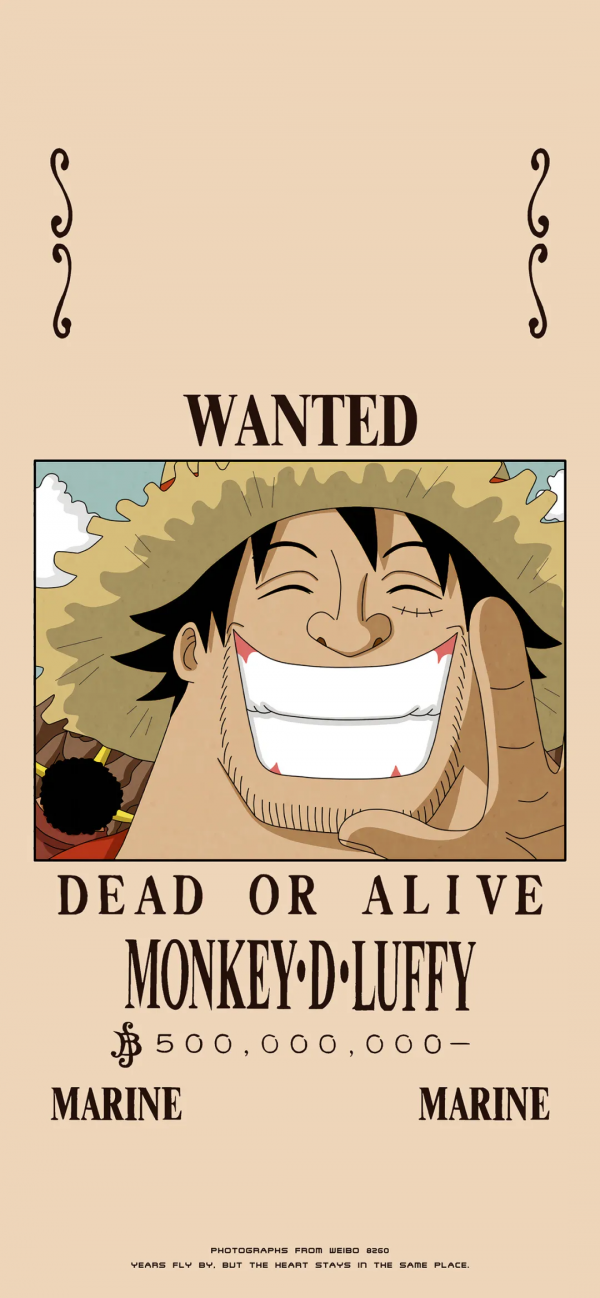 海賊王桌布│通緝令風格桌布