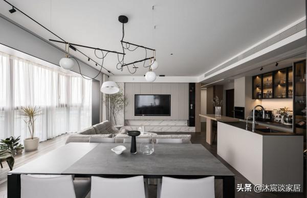 客餐廳連在一起怎麼裝？來學她家，輕鬆裝出高階感，室內簡潔明亮