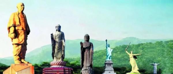 印度造世界最高雕像,對外宣稱全國產,不敢承認從中國進的原材料 印度造世界最高雕像,對外宣稱全國產,不敢承認從中國進的原材料