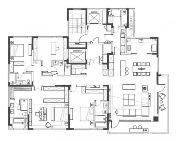 330平米大平層，內部空間極盡奢華