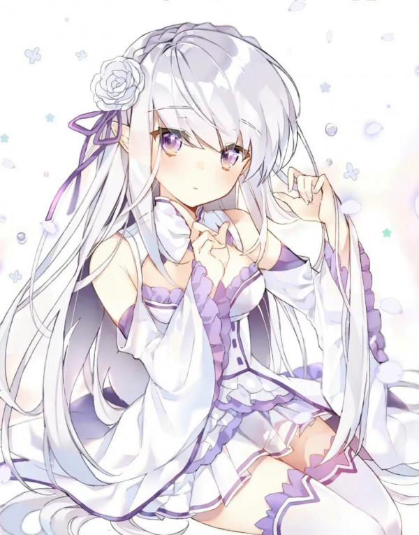 插畫欣賞｜可愛的動漫少女們在花中起舞
