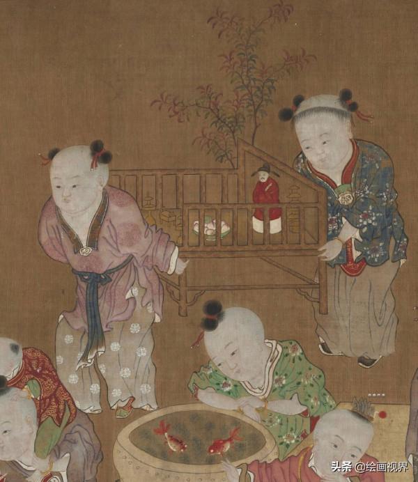 夏葵《嬰戲圖》到底有何寓意？區域性放大20倍，網友：原來都一樣