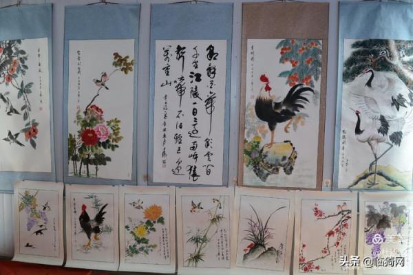 山西臨猗：叔侄倆舉辦的書法藝術個人家庭展在農家小院隆重開幕