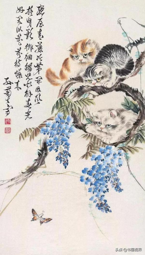 孫菊生筆下的貓有多精彩？看看這46幅國畫吧