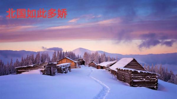 司馬南出生於東北，東北的雪景實在是美