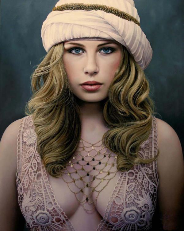 比利時藝術家 Christiane Vleugels超現實主義風格繪畫作品