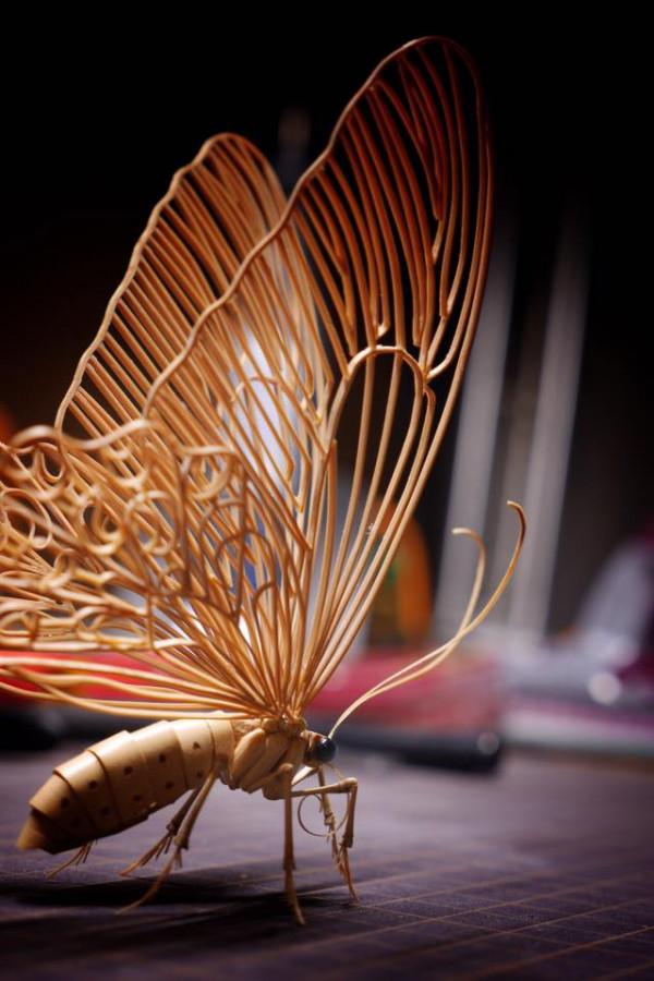 精緻細膩惟妙惟肖的竹製昆蟲 精緻細膩惟妙惟肖的竹製昆蟲