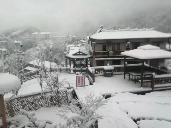 恰似北國風光，浪漫宣恩瑞雪入景好搶眼！