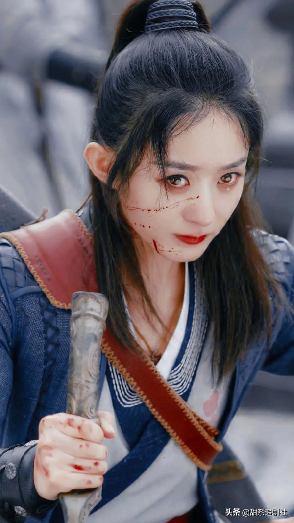 女星戰損妝又美又慘！趙麗穎、熱巴、李沁，這幾位絕了