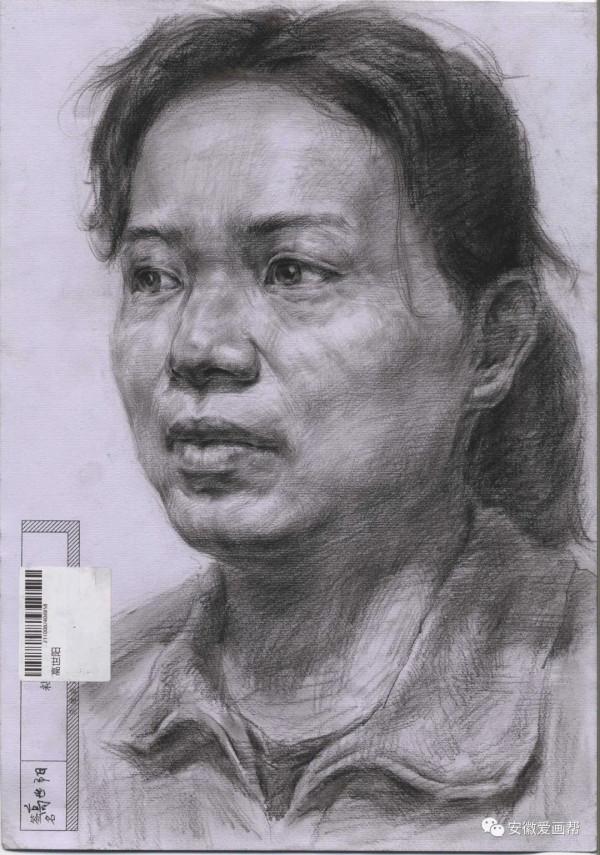 2022屆安徽省美術統考一模~素描高分卷