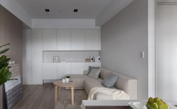 99㎡現代美宅，天然木皮+大白牆，量身打造出理想的家居