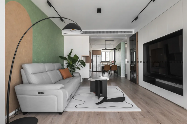 110㎡北歐風兩居，用色彩啟用空間活力，用設計提升居住體驗