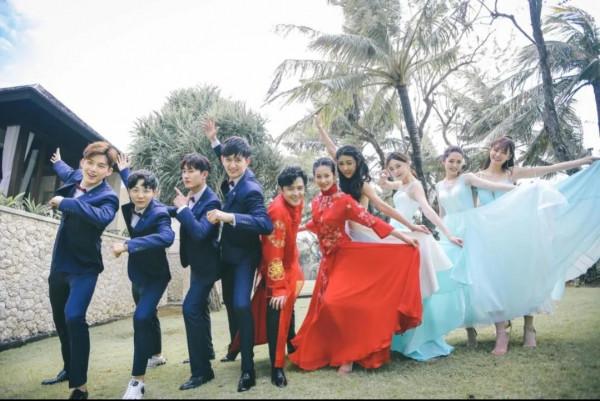 高顏值伴郎伴娘團