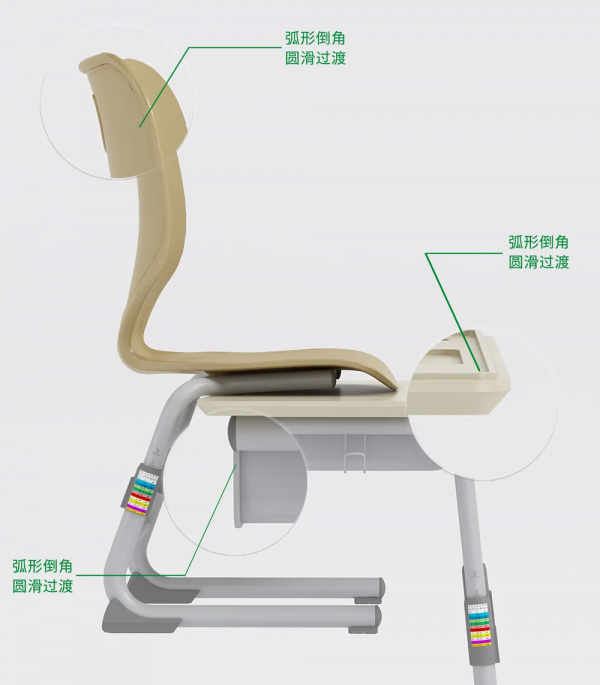 純粹凝練 取捨有度——祥聚海王星001系列課桌椅