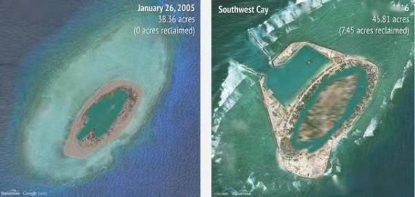 越南在我國南海非法填海造島，來看看他們將中國島礁弄成了啥樣？