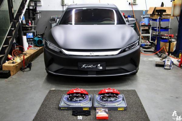 新能源扛把子！戰鬥灰比亞迪·漢改裝大鮑魚