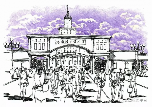 中國大學校門手繪，快來看有沒有你的大學