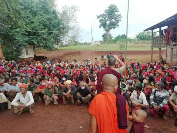 緬甸撣邦南部避難人數超過3000人，部分難民只能街頭露宿