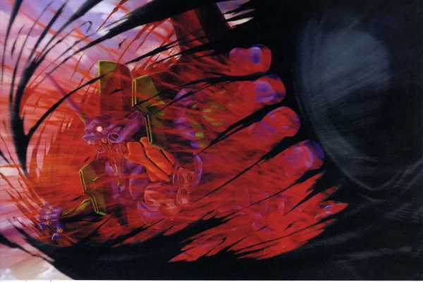 《新世紀福音戰士》第十二使徒夜天使，被初號機從內部突破的使徒