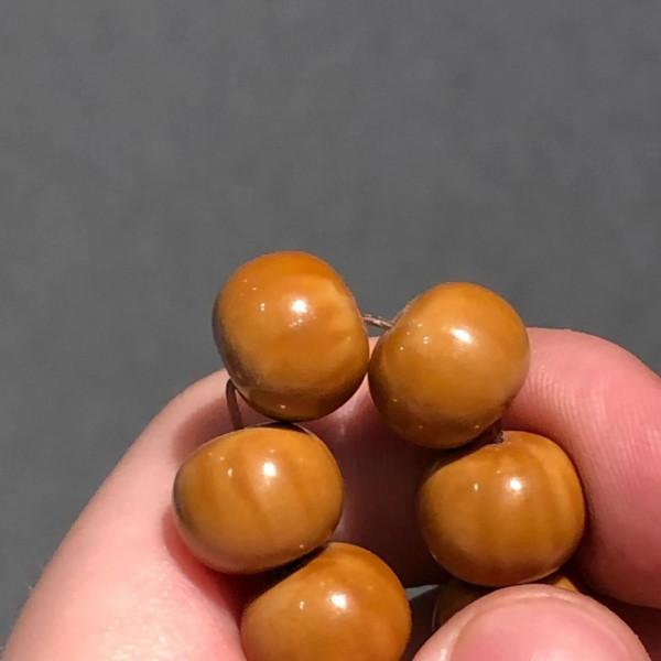 「猴頭算盤珠」精選矮樁猴頭雕刻 顆顆全品 尺寸11mm*9mm