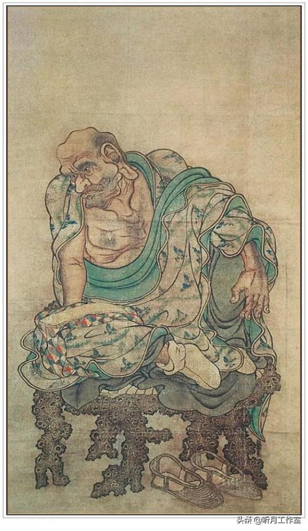 五代南唐時期著名畫家貫休《羅漢十六幀圖》繪畫作品賞析