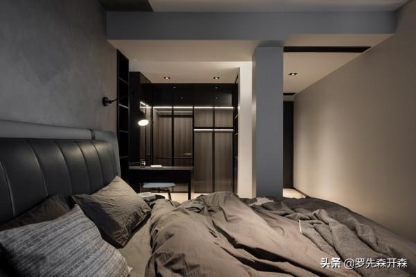 89㎡暗色主義裡隱藏的結構和意義；給空間一絲沉穩的氣息