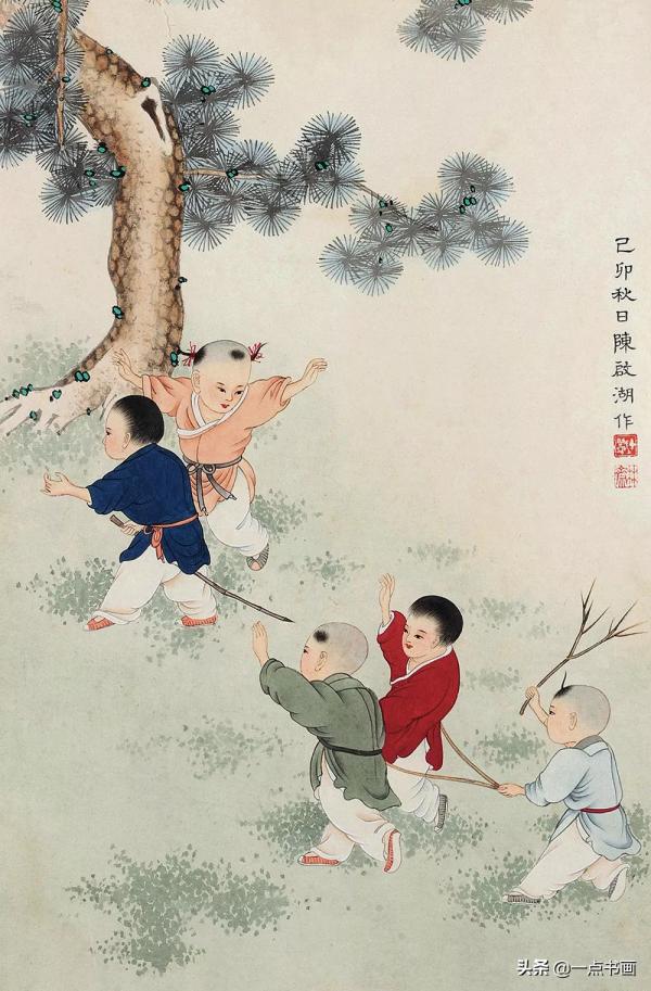 陳啟湖工筆人物欣賞