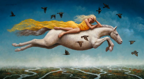 史蒂文-肯尼，大自然的美麗和神秘，在超現實畫作創意中表現