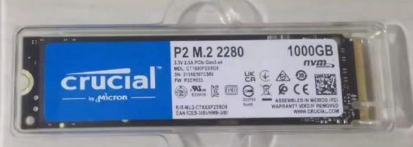 與西數SN550旗鼓相當，英睿達P2價格更香