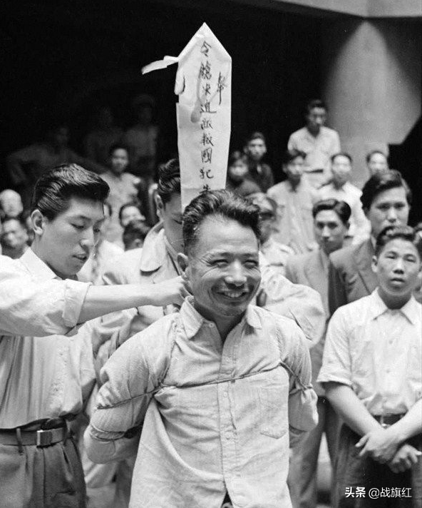 1949年“大漢奸”朱大同，微笑上刑場被殺，5個月後追認烈士