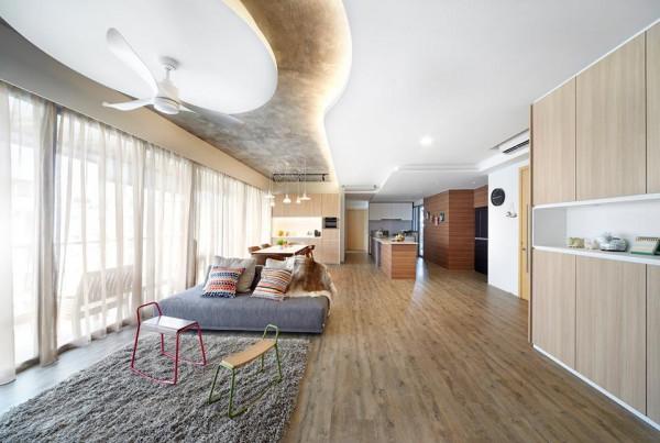 112㎡無玄關進門就是大橫廳，大大方方清爽舒適，多住10年也不膩