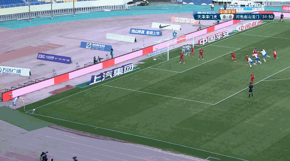 羅歆染紅！天津門虎0比0悶平十人河南嵩山龍門，跌至降級區