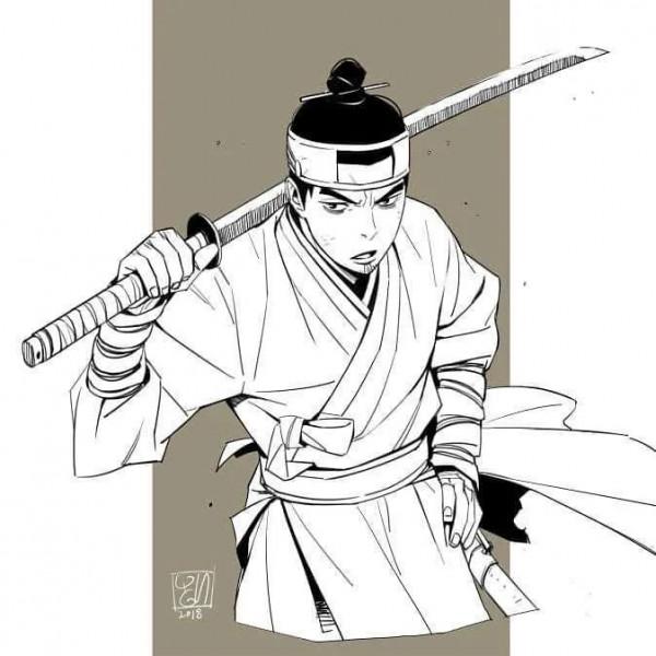 畫熱血漫畫的人設，真酷