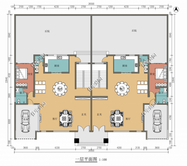 26×22米雙拼大宅,兄弟姐妹再也不愁分家難,父母贍養也有去處 26×22米雙拼大宅,兄弟姐妹再也不愁分家難,父母贍養也有去處