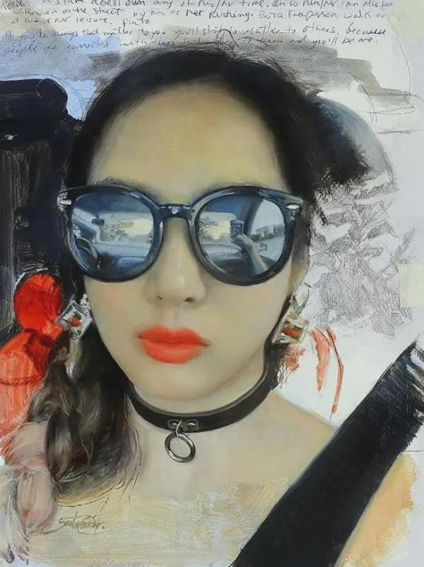 大鬍子藝術家 畫出完美質感，這素描讓美院老師也佩服