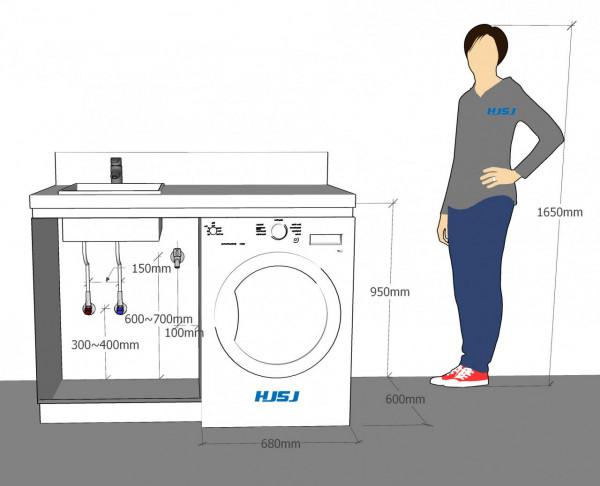 陽臺一體式洗衣櫃尺寸設計！HJSJ-2021