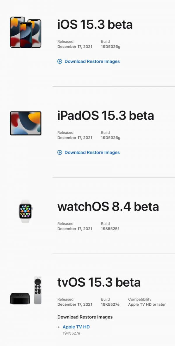iOS/iPadOS 15.3 Beta 1偷跑：升級播客 最佳化Apple News+等
