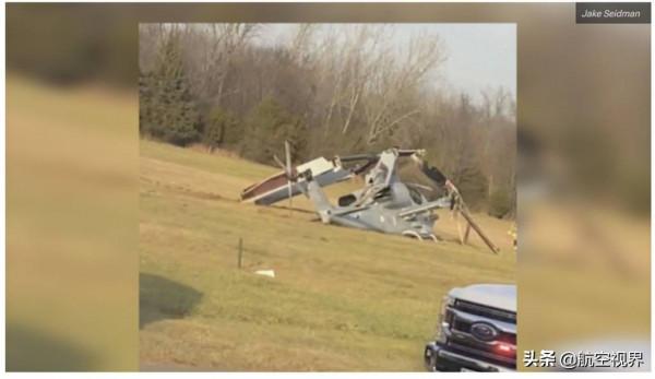 大洋彼岸傳來噩耗，軍機轟然墜毀，現場一片狼藉，美軍新年第一摔