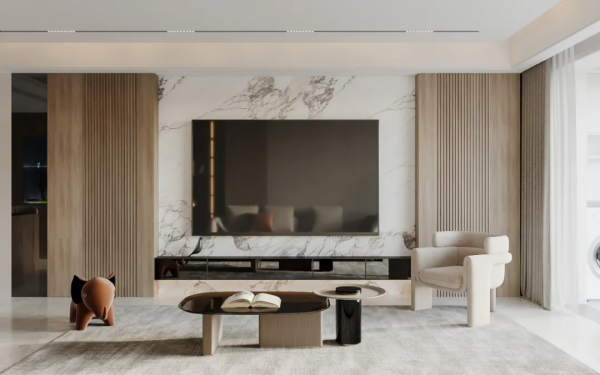 多功能電視背景牆，才是高定的新趨勢