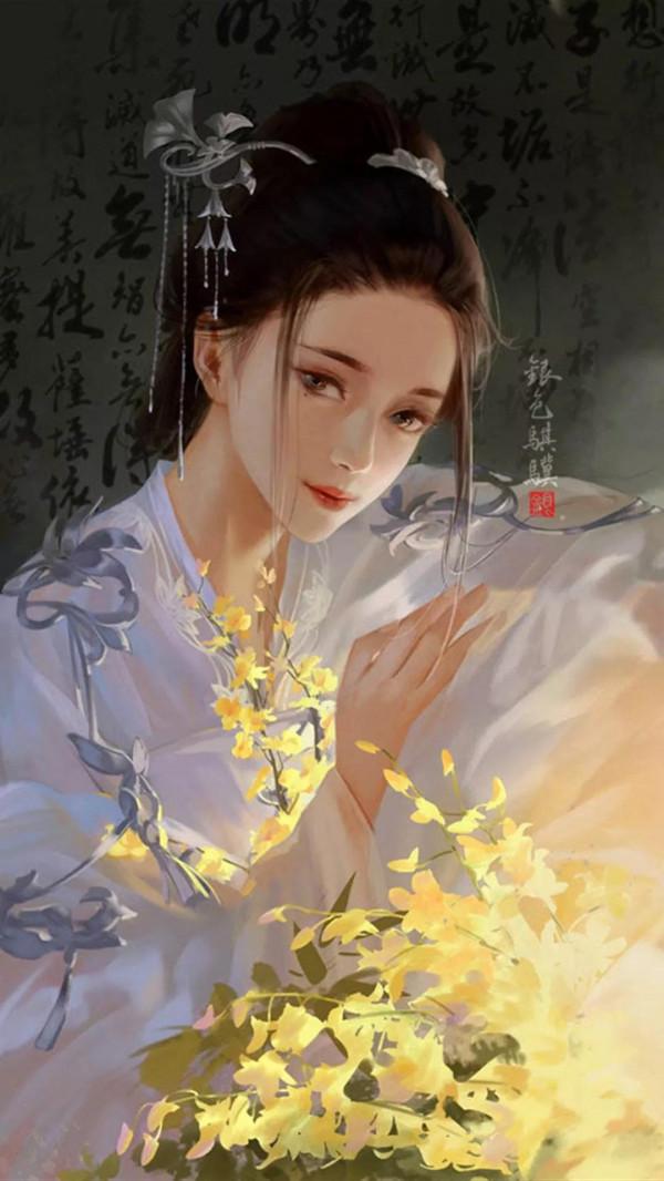 古裝精緻美人漫畫美圖