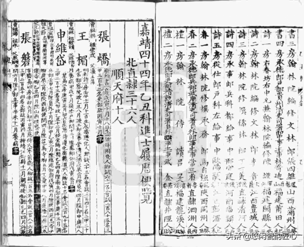 明代進士同年齒錄和履歷便覽存世28科(32種) 明代進士同年齒錄和履歷便覽存世28科(32種)
