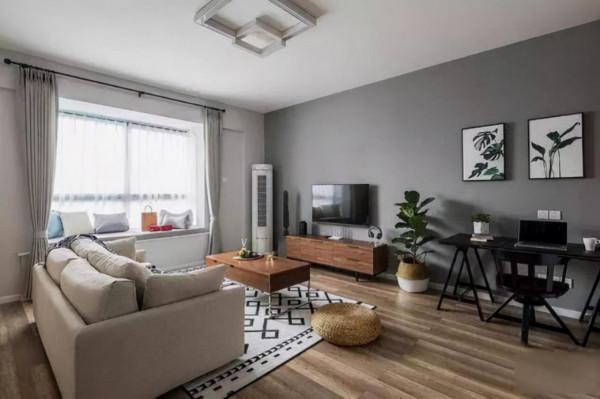 104平現代前衛風三居室，在淺色空間中融入了深綠色優雅