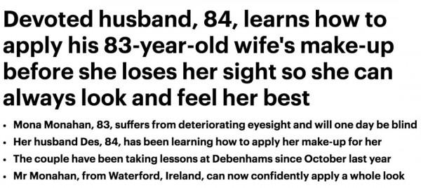 墨爾本80歲老大爺變成網紅美妝博主！他化的妝，無比震撼人心