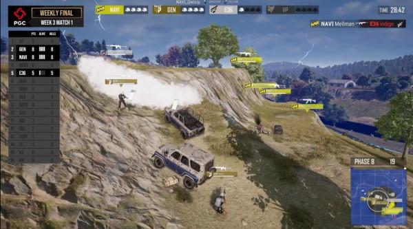 PGC第三週周決第一局 NAVI12殺吃雞 PCL2隊0分出局 PGC第三週周決第一局 NAVI12殺吃雞 PCL2隊0分出局