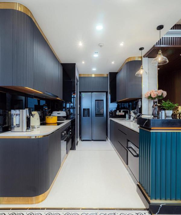 有一說一，摩登復古的家真好看，87㎡不見絲毫俗氣，入門就被吸引