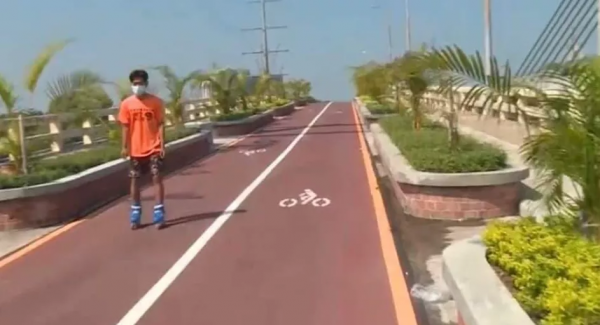 休閒好去處，緬甸首個休閒公園橋亮相