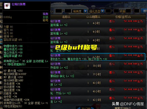 DNF：第8季戰令稱號妙用！男槍新職業最佳選擇，可提升2級buff